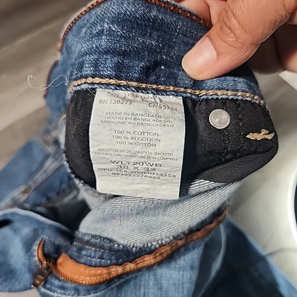 Wrangler Retro Jeans Mens 38x32 Blue Relaxed Boot Denim Cowboy Western Cotton - Picture 5 of 8